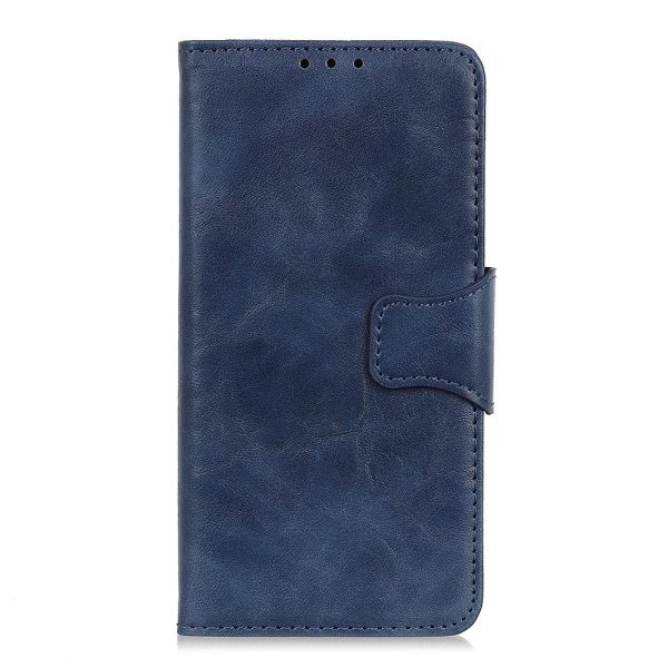 Samsung Galaxy A20s Neutralt Læder Cover m. Pung Blå on Sale