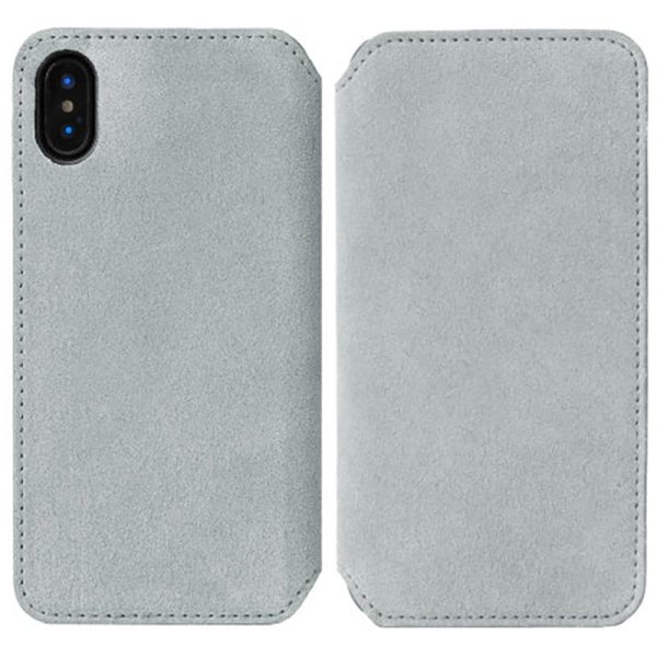 Krusell Broby Slim Wallet iPhone XS Max Ruskind Flip Cover - Grå Sale