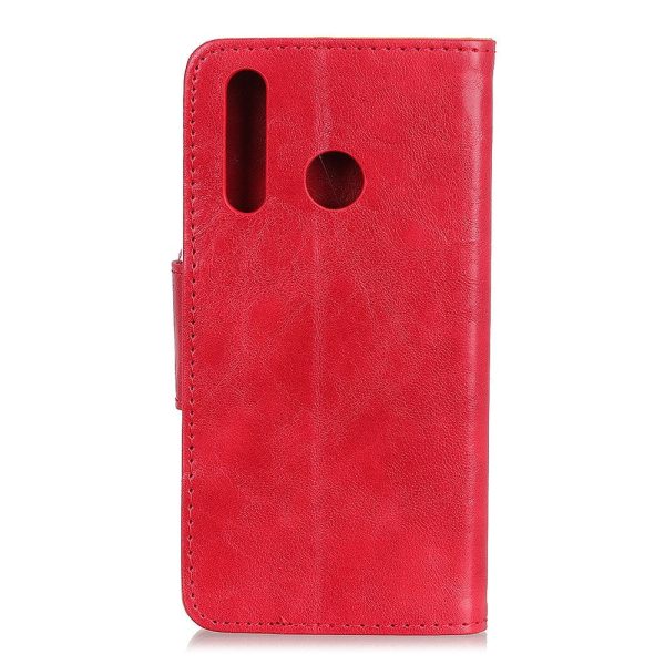 Samsung Galaxy A20s Neutralt Læder Cover m. Pung Rød Supply