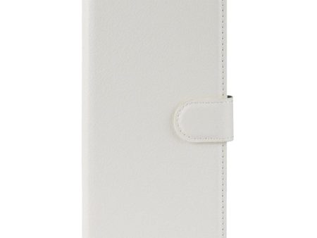 Huawei Y5 (2019) Litchi Læder Flip Cover m. Pung - Hvid Online now