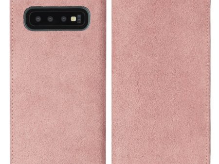 Krusell Broby Slim Wallet Samsung Galaxy S10+ (Plus) Ruskind Flip Cover - Pink Online