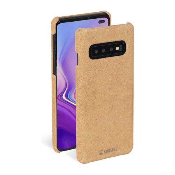 Krusell Broby Samsung Galaxy S10+ (Plus) Læder Cover - Cognac Cheap