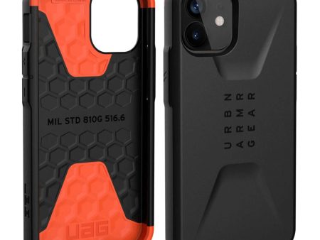 iPhone 12 Mini UAG CIVILIAN Series Cover - Black - Sort Discount