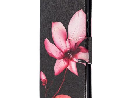 Huawei Honor 9X Lite Læder Cover m. Pung - Pink Blomst For Discount