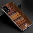 Huawei P40 Pro Pinwuyo Wood Grain Style Cover - Brun Cheap