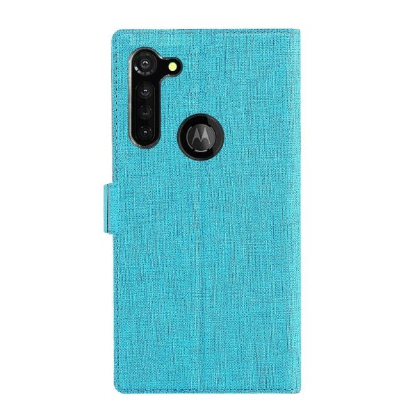 Motorola Moto G Pro VILI DMX Læder Cover m. Kortholder & Riflet Tekstur Blå For Discount