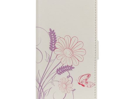 Nokia 5.3 Læder Cover m. Pung - Blomster og sommerfugl Sale