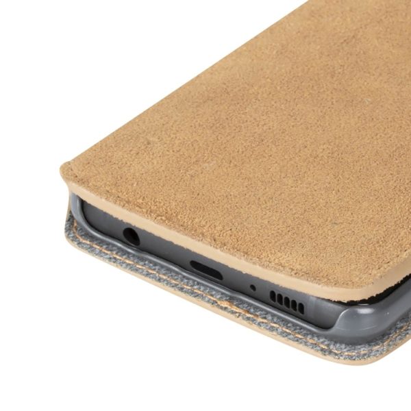 Krusell Broby Slim Wallet Samsung Galaxy S10+ (Plus) Ruskind Flip Cover - Beige Online