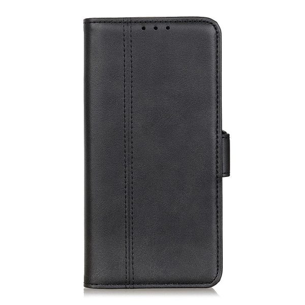 Huawei P40 Business Look Læder Cover m. Pung - Sort Fashion