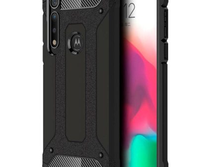 Motorola Moto G8 Plus Armor Guard Hard Case Cover - Sort Cheap