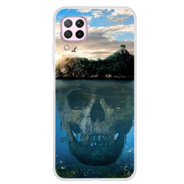 Huawei P40 Lite Plastik Cover - Skull Online now