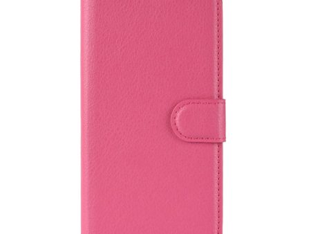 Huawei Y5 (2019) Litchi Læder Flip Cover m. Pung - Pink Fashion