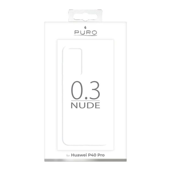 Huawei P40 Pro Puro  NUDE  Ultra Slim Cover 0.3mm Gennemsigtig Discount