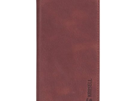 Krusell Sunne 2 Card Folio Wallet iPhone Xs Max Læder Flip Cover - Rød Fashion