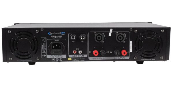 Technical Pro AX5000 5000 Watt 2 Channel 2U DJ Power Amplifier w USB, SD, EQ Hot on Sale