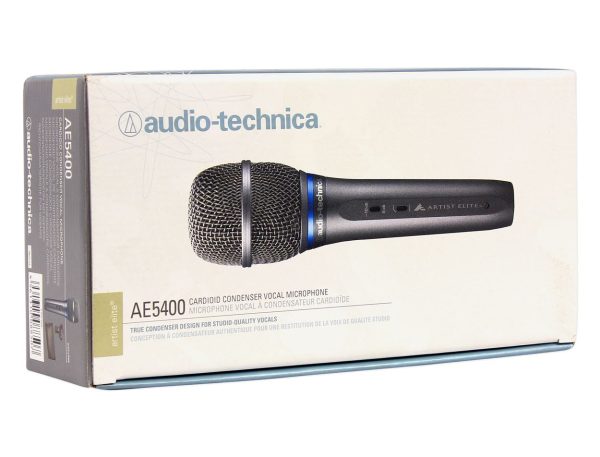 Audio Technica AE5400 Handheld Vocal Condenser Microphone Mic+Fender Earbuds Online Hot Sale