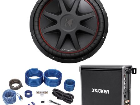 Kicker 43CVR154 COMPVR 15  1000 Watt Car Subwoofer Sub+Mono Amplifier+Amp Kit Discount