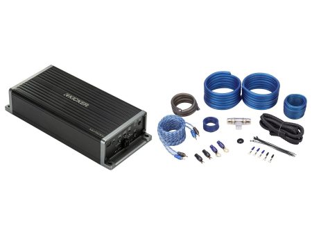 KICKER KEY5001 500 Watt Smart Mono Amplifier w Bass Processor+Amp Kit 47KEY5001 Online now