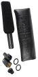 Audio Technica AT875R Short Shotgun Condenser Microphone Mic+Blue XLR Cable Online now