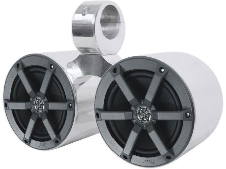 JVC CS-MS620 Dual 6.5  50 Watts RMS Marine Silver Wakeboard Tower Boat Speakers Discount