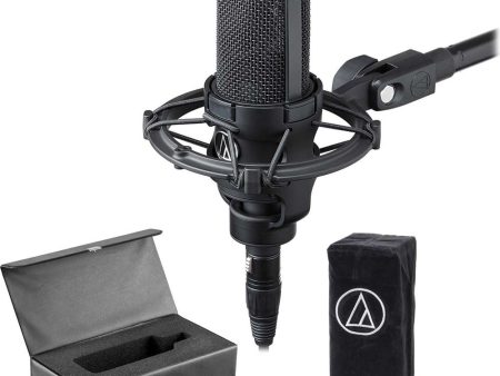 Audio Technica AT4033A Condenser Microphone Mic+Shockmount+Dust Cover+Case Sale