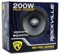 Rockville RM64PRO 6.5  4 Ohm Mid-Bass Midrange Car Speaker, 105dB 200w Online