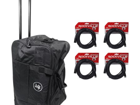 Mackie Rolling Speaker Bag Carry Case for Thump12A & Thump12BST+(4) XLR Cables Online Hot Sale