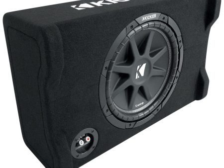 KICKER 48CDF124 Comp12 12  300w Down Firing Car Subwoofer in Sub Box Enclosure Online Sale