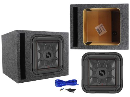 KICKER 46L7T124 12  1200 Watt L7T Subwoofer Solo-Baric Sub+Vented Sub Enclosure For Cheap