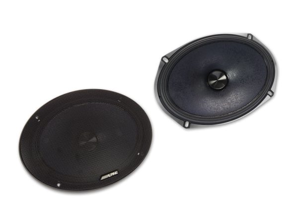 (2) Pairs ALPINE X-S69C 6x9  360w Component Car Speakers+Alpine 4-Ch Amplifier For Sale