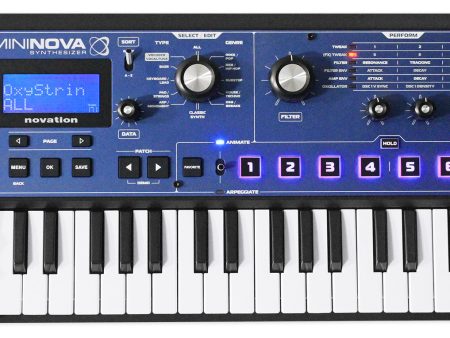 Novation MiniNova 37-Key Compact Studio Live Sound USB MIDI Keyboard Synthesizer Hot on Sale