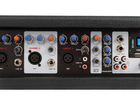 Rockville RPM45BT 1800w Powered 4 Channel Mixer Amplifier w  Bluetooth EQ Effects Online now