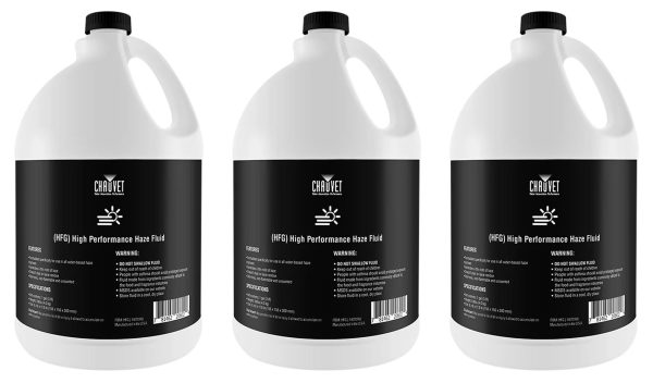 (3) Chauvet DJ HFG HF-G (3) Gallon of Performance Haze Juice Fluid Replaces HJU Fashion