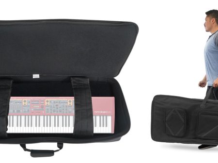 Rockville 76 Key Padded Durable Keyboard Gig Bag Case For NORD STAGE 2 EX HP76 For Sale