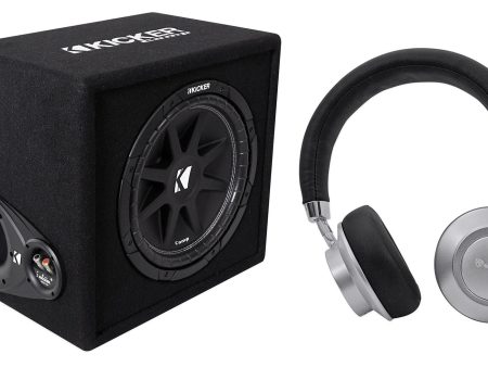 KICKER 43VC124 Comp 12  Subwoofer In Vented Sub Box Enclosure, 4-Ohm+Headphones For Sale