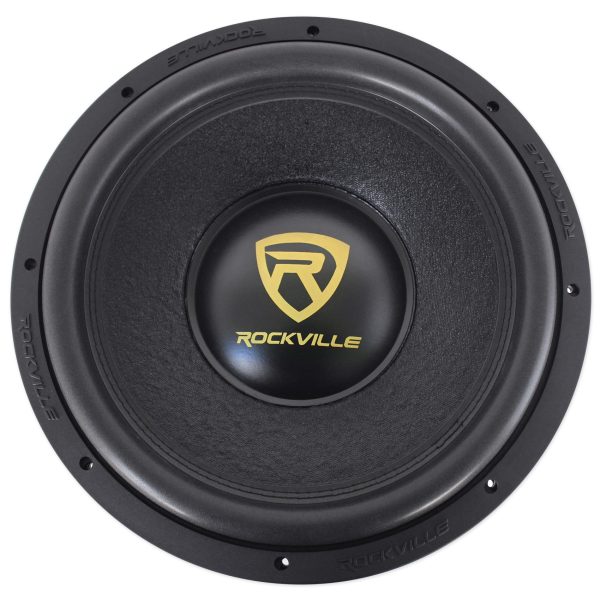 Rockville W15K9D2 15 inch 5000w Car Audio Subwoofer Dual 2-Ohm Sub CEA Compliant Online Sale