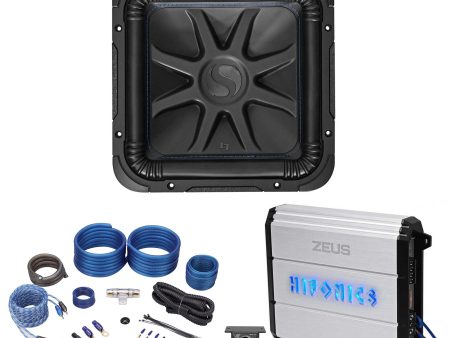 Kicker L7S122 12  1500w Solobaric L7S Car Subwoofer+Hifonics Amplifier+Amp Kit Online now