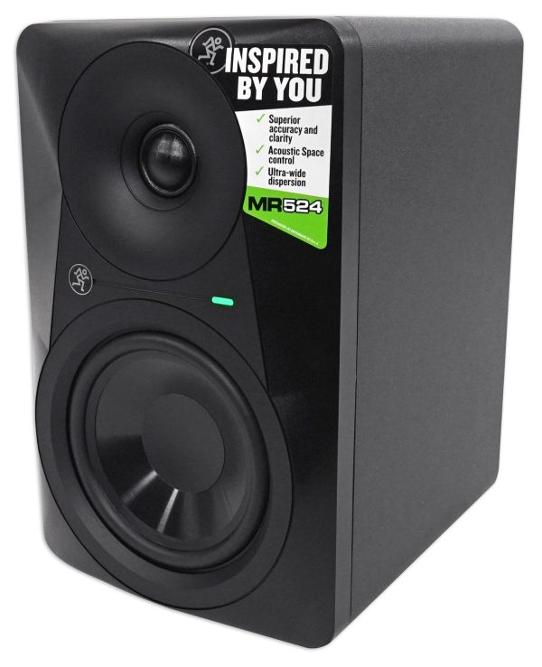 Mackie MR524 5” 50 Watt Powered Active Studio Monitor Class A B Bi-Amped Speaker Online now