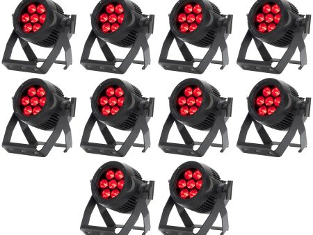 (10) American DJ Encore LP7IP 7x20 Watt Outdoor RGBL LED DMX Par Can Wash Lights Online now