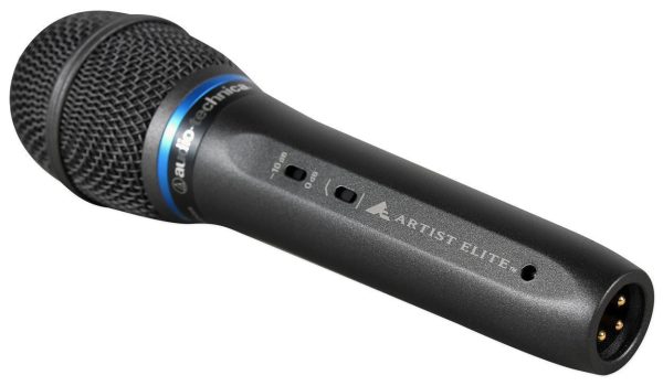 Audio Technica AE5400 Handheld Vocal Condenser Microphone Mic+Fender Earbuds Online Hot Sale