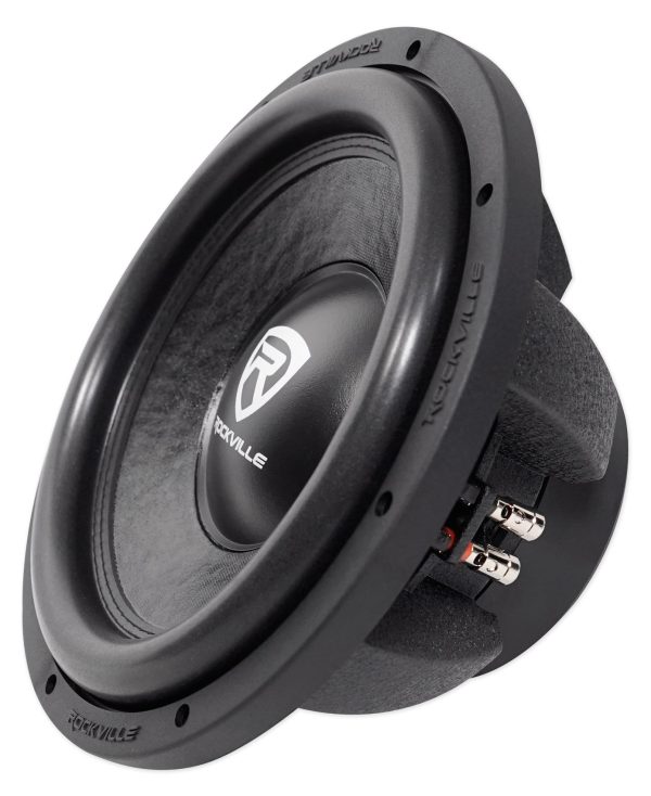 Rockville W12K6D4 V2 12 inches 2400 Watt Car Audio Subwoofer Dual 4-Ohm Sub CEA Compliant For Sale