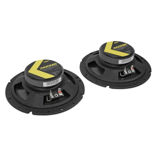 KICKER 46CSS674 6.75  6-3 4  600 Watt 4-Ohm Car Audio Component Speakers CSS67 Cheap