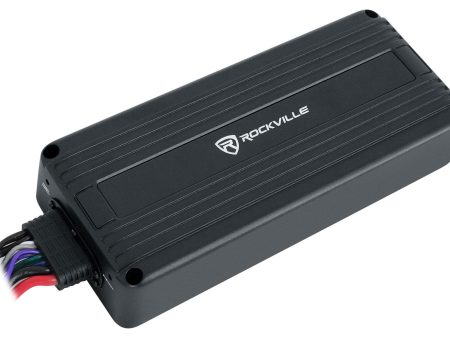 Rockville ATV420 V2 4 Channel UTV Motorcycle Bluetooth Amplifier IP65 Micro Amp For Sale