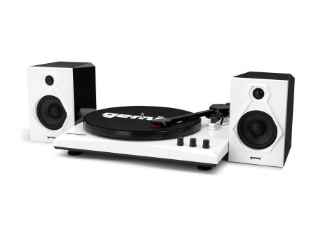 Gemini TT-900 Vinyl Record Player Turntable w Bluetooth+Dual Speakers TT-900BW Online Sale