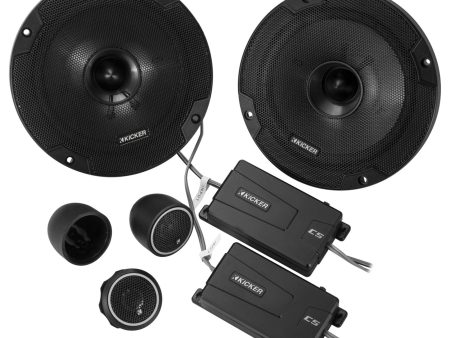 KICKER 46CSS654 6.5  6 1 2  600 Watt 4-Ohm Car Audio Component Speakers CSS65 Online Hot Sale