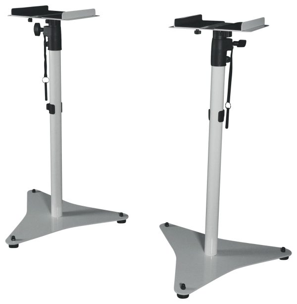 (2) Rockville APM6W 6.5  350w Powered Studio Monitors+White Adjustable Stands Online Sale