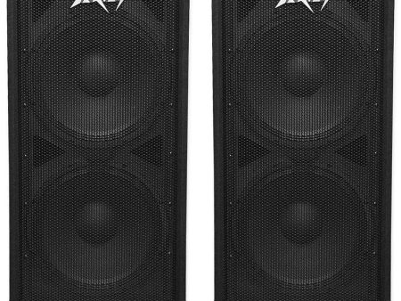 (2) Peavey PV215 Dual 15“ 2800w DJ Speakers + 14 Gauge Speaker Cables Cheap