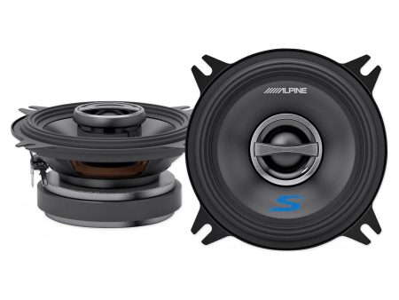 Pair ALPINE S-S40 140 Watt 4  Coaxial 2-Way Car Audio Speakers Fashion