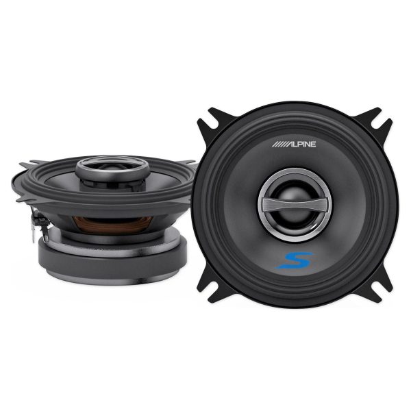 Pair ALPINE S-S40 140 Watt 4  Coaxial 2-Way Car Audio Speakers Fashion