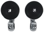 (2) Kicker 47PSM34 3  100w PSM Motorcycle ATV Handlebar Speakers in Chrome PSM34 For Sale